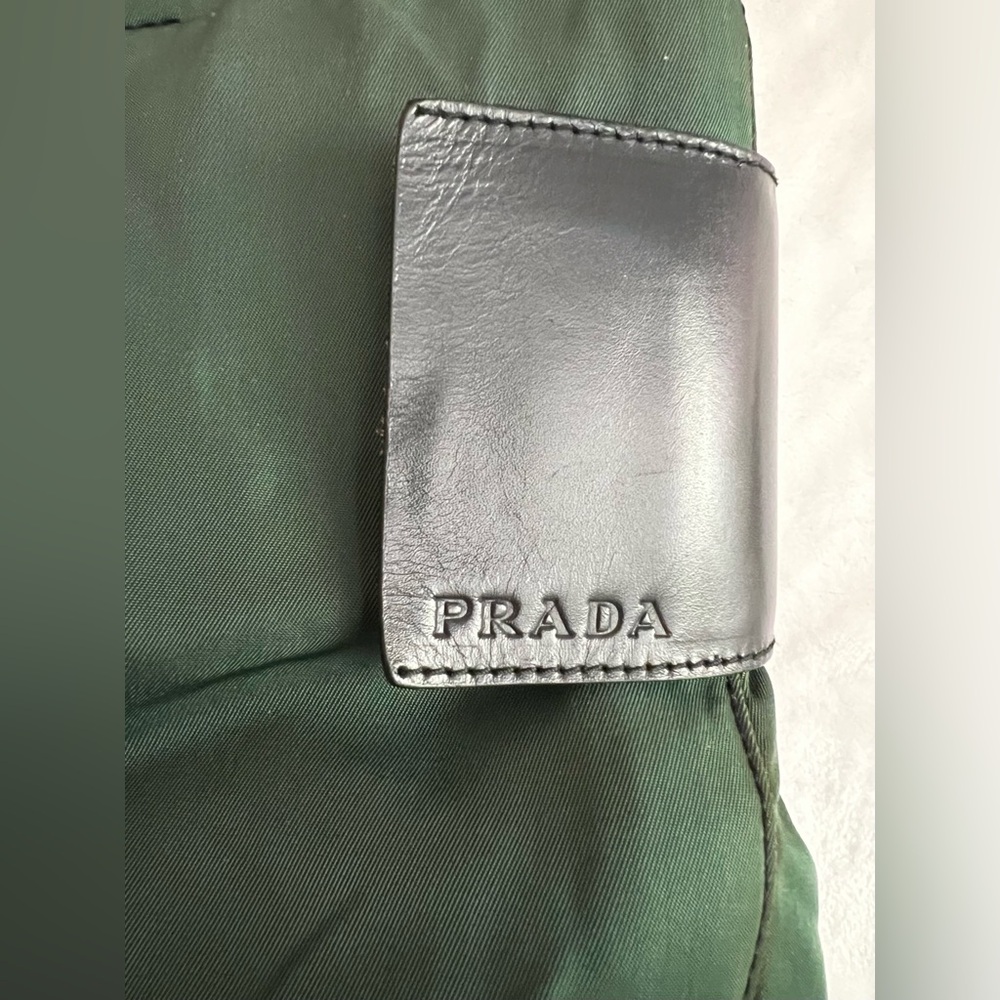 Prada Forest Green Canvas Bag - Picture 4 of 11